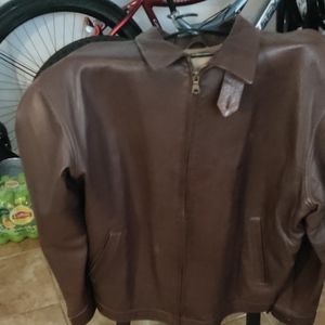 Polo leather jacket
